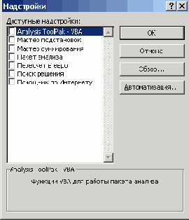 Диалоговое окно используемое для